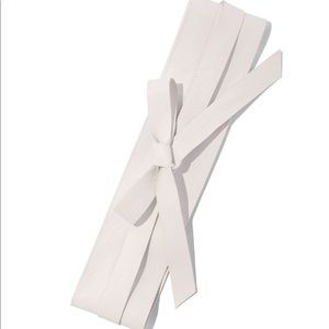 New York & Company White Obi Belt